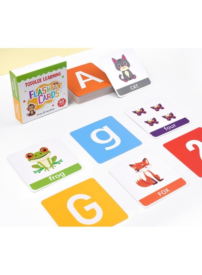 Children's Cognitive Cards Cartoon English Flash Cards Learning Education Enlightenment Early Education Cards - Image 1