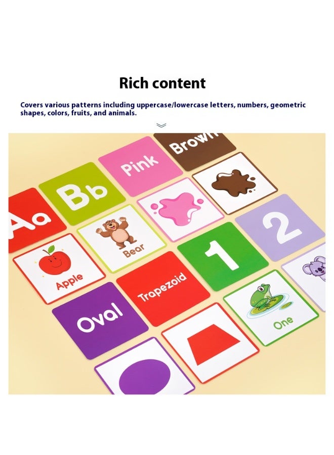 Children's Cognitive Cards Cartoon English Flash Cards Learning Education Enlightenment Early Education Cards - Image 3