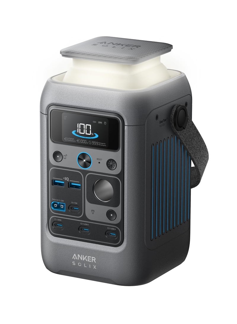 Anker - Anker SOLIX C300 DC Power Bank Station, Outdoor 288Wh (90,000mAh), Portable Power Station for Multiple Devices, LiFePO4 Battery, 300W Solar Generator, For Camping, Traveling, and Emergencies - Image 1