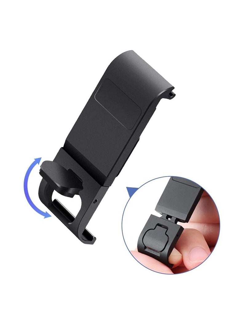 Replacement Side Door for GoPro Hero 9 Hero 10 Black, Aluminum Alloy Removable Battery Case Cover Protective Type-C Charging Port Adapter Repair Part Camera Vlog Accessories - Image 2