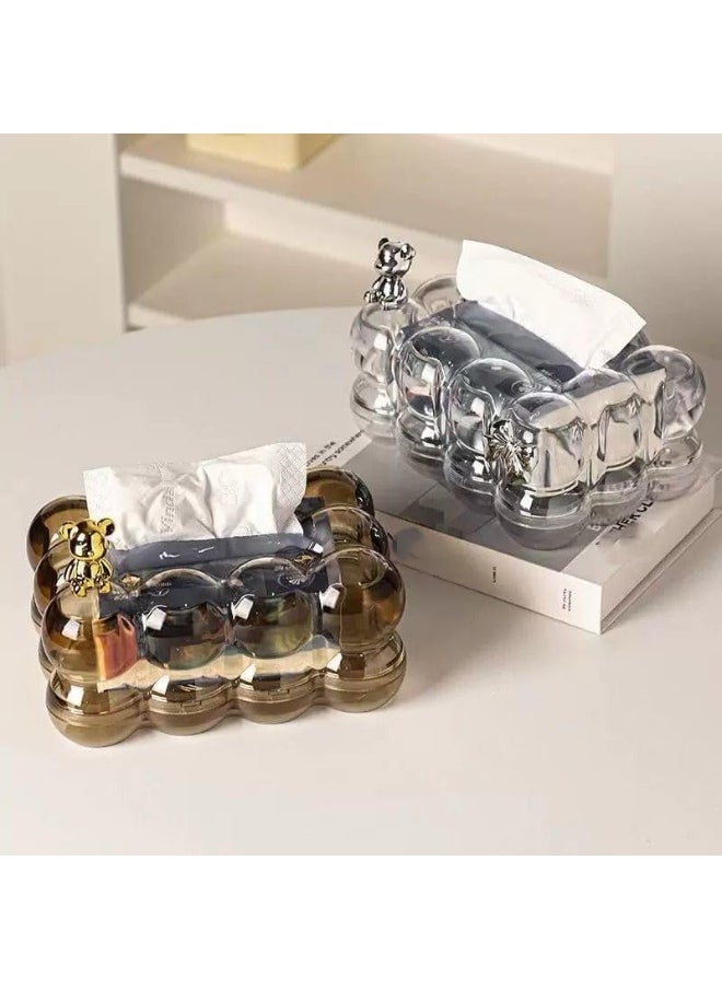 Modern tissue box design – Soft bubble foam shape and a fun decorative touch | Fits all rooms | High-quality material and easy to clean