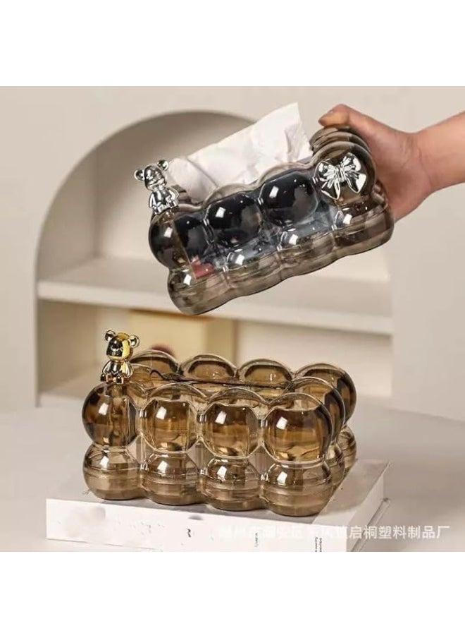 Modern tissue box design – Soft bubble foam shape and a fun decorative touch | Fits all rooms | High-quality material and easy to clean