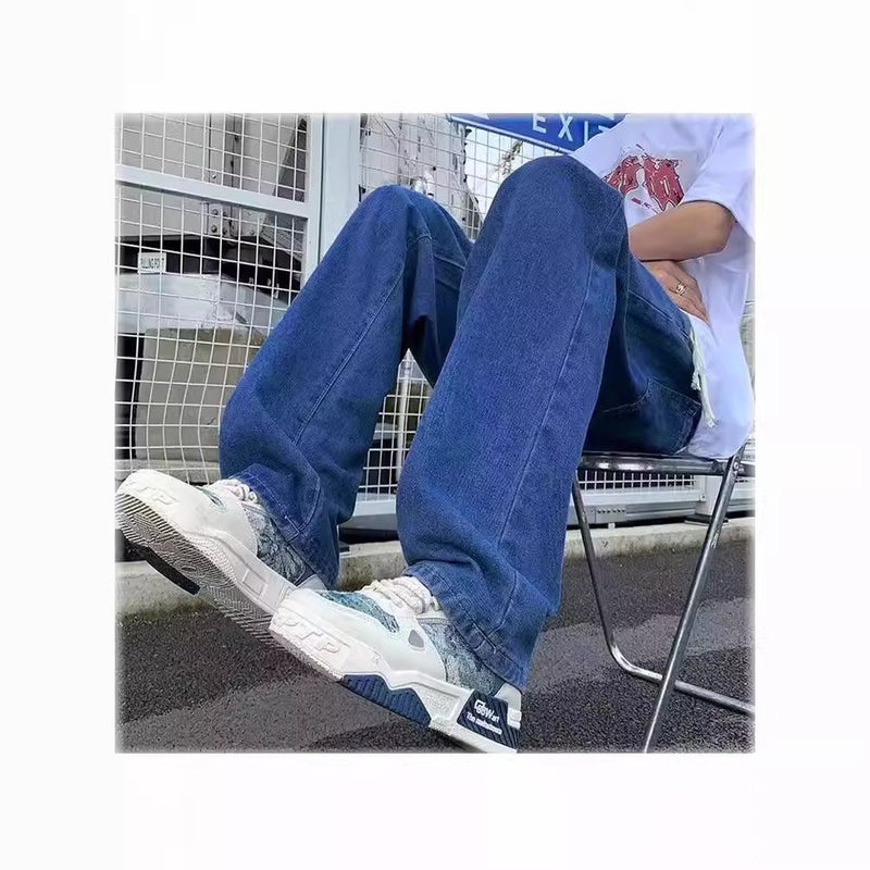 Unisex Casual Daily Denim Jeans - Image 4