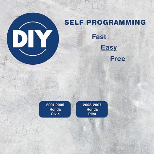 KeylessOption Key Fob Replacement for 2001 2002 2003 2004 2005 2006 2007 Honda Civic Pilot Remote, 3-Button NHVWB1U523, Self Programming - Image 3