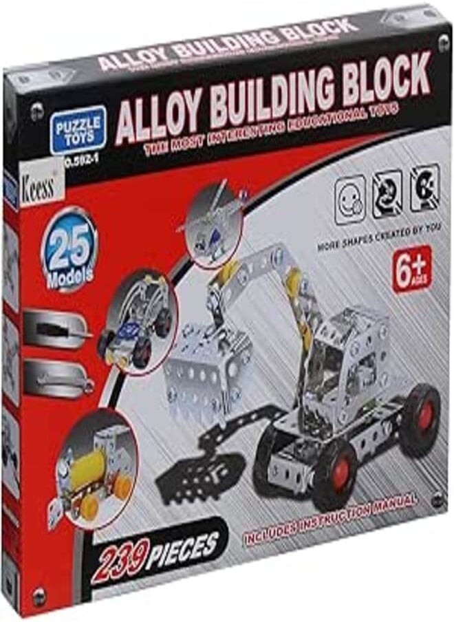 Alloy Building Blocks, 25 Pieces For Unisex 