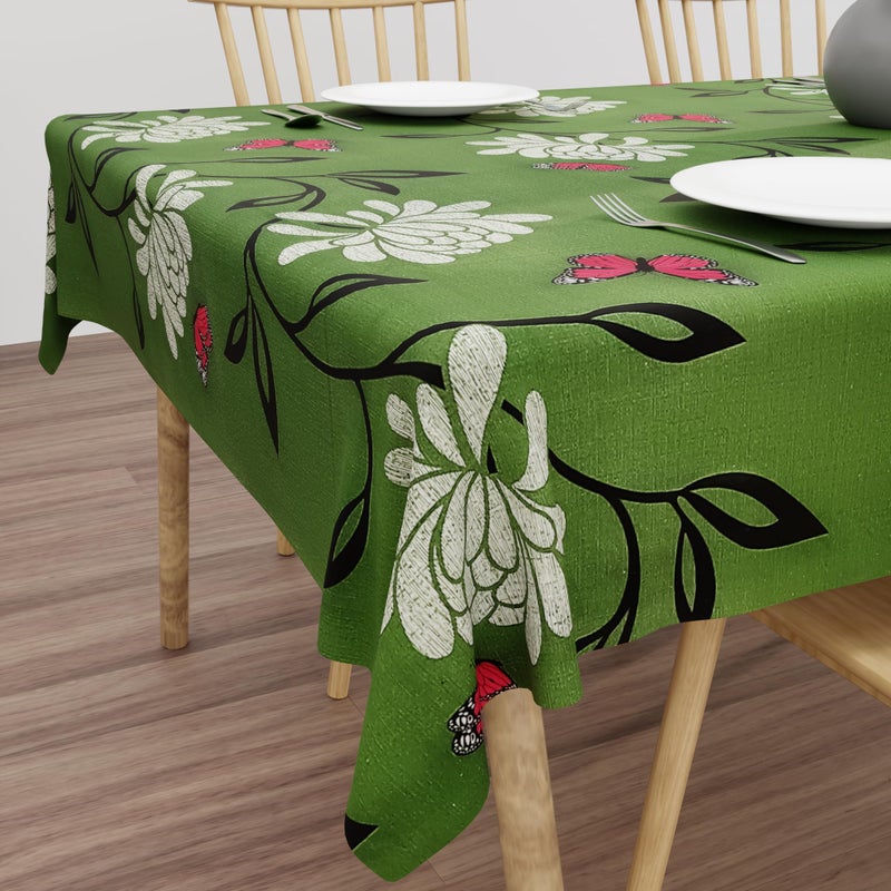 Wings Star Dining Table Cover for 6 Seater, 54 x 78 inch Size, Waterproof and Dustproof Table Sheet,Dining Table 6 Seater Waterproof Cover (Green, 54 x 78 inch (Rectangular)) - Image 3