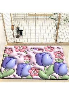 Happy Home Ultra Thin Super Absorbent - Quick Dry Bath Mat - Stylish Non-Slip Design - Machine Washable and Durable for Your Bathroom - Non-Slip Bath Mats - Modern and Beautiful Mat  - Image 4