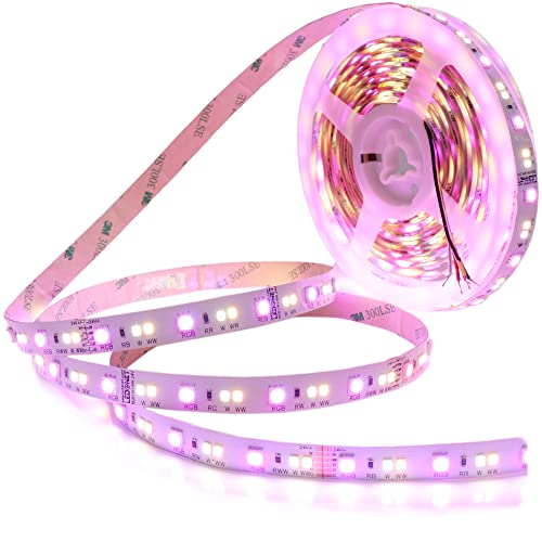 LEDENET RGB+ CCT RGBWW LED Strip Lights DC24V 540LEDs 2800K-6500K Full Color Changing 5050 RGB 2835 Warm White Daylight White Flexible LED Tape Ribbon Lamp Non-Waterproof 16.4ft for Bedroom Home - Image 1