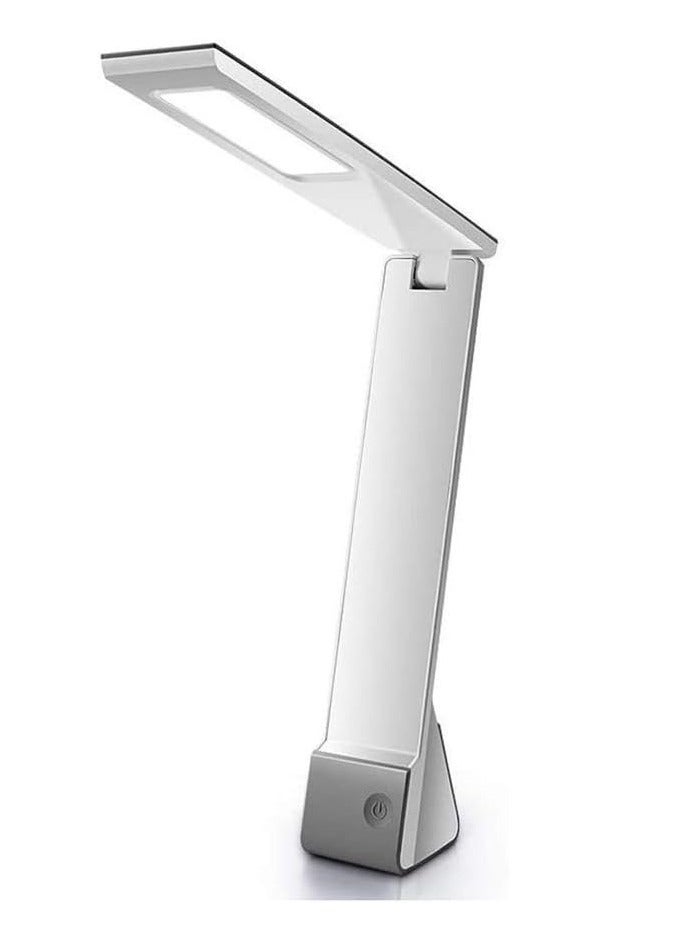 Altheqa Table Lamp Portable Folding Desk Lamp, 5 Watt LED Eye Protection Light Source. USB Charging, Three Lighting Modes, Touch Switch. No Stroboscopic, Reading and Writing, Work Reading (Grey) - Image 1