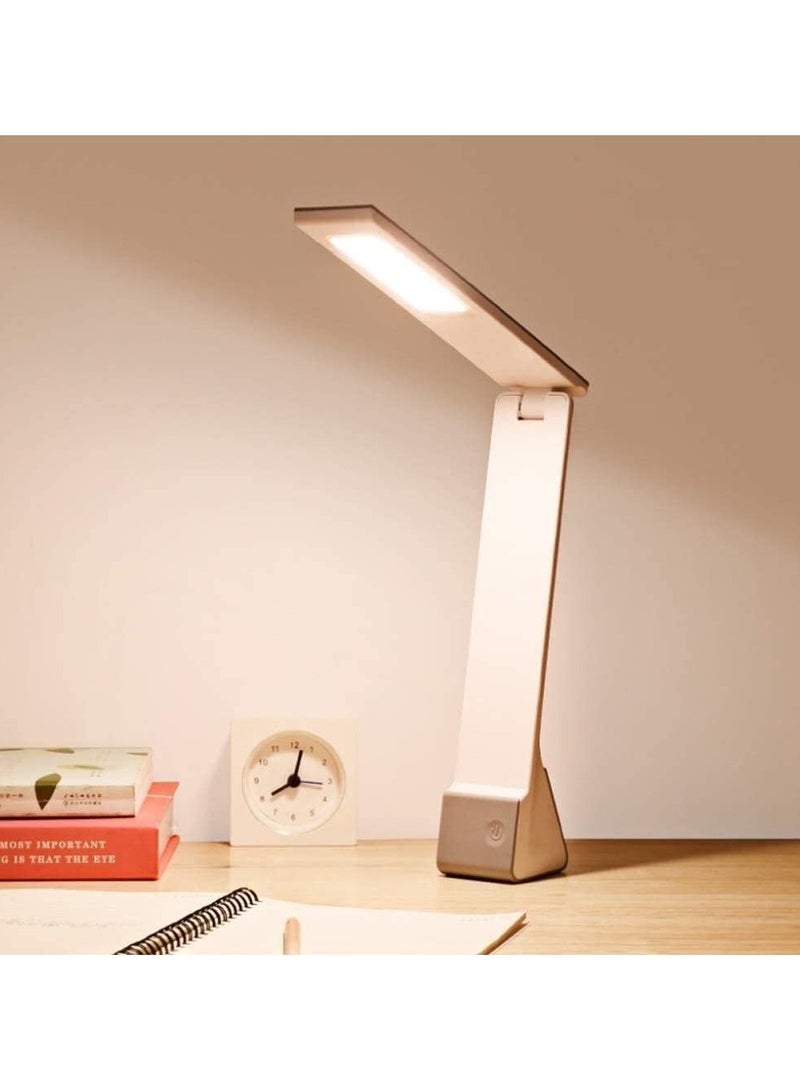 Altheqa Table Lamp Portable Folding Desk Lamp, 5 Watt LED Eye Protection Light Source. USB Charging, Three Lighting Modes, Touch Switch. No Stroboscopic, Reading and Writing, Work Reading (Grey) - Image 3