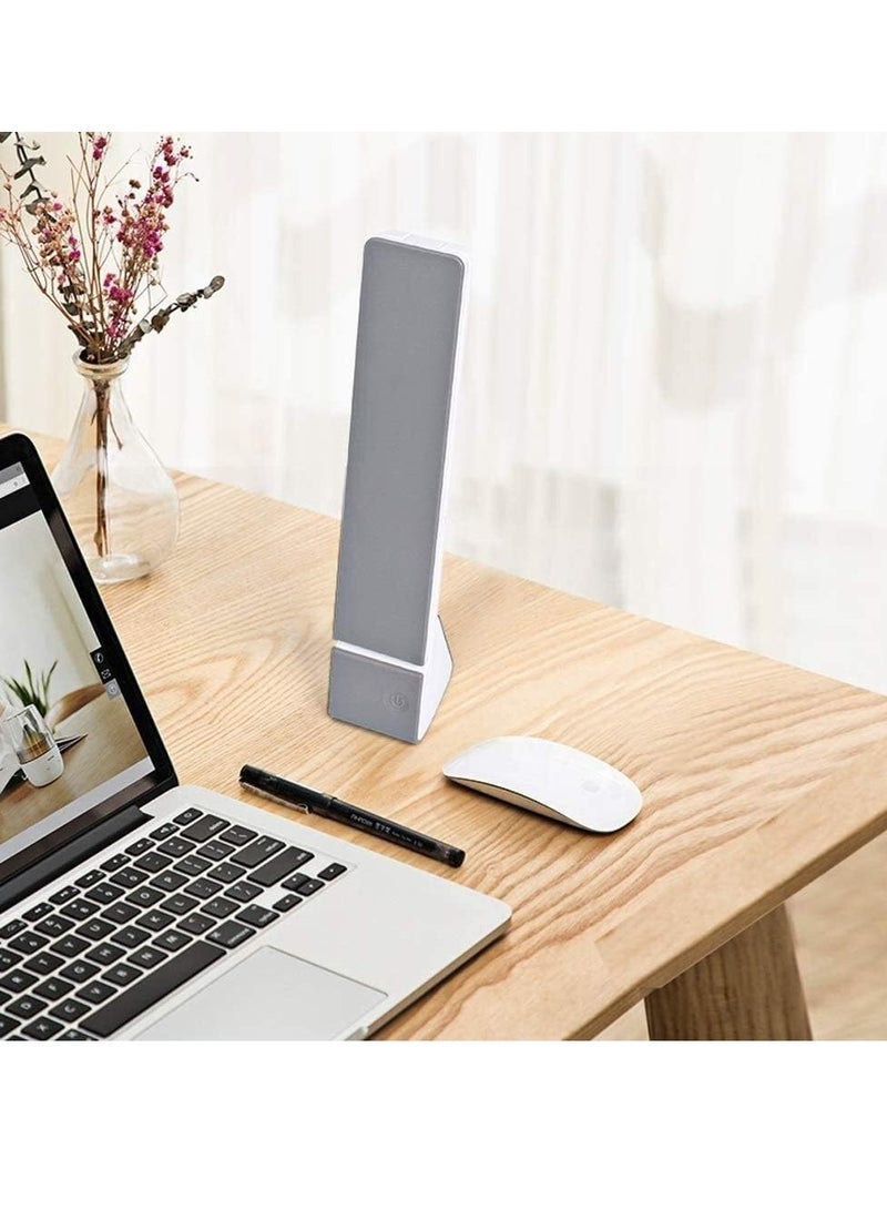 Altheqa Table Lamp Portable Folding Desk Lamp, 5 Watt LED Eye Protection Light Source. USB Charging, Three Lighting Modes, Touch Switch. No Stroboscopic, Reading and Writing, Work Reading (Grey) - Image 5