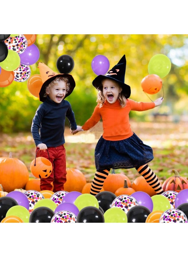 DUILE Halloween Balloons Halloween Decorations latex Balloons Inflatable Toys Globos Halloween Party Supplies (black orange green) - Image 4