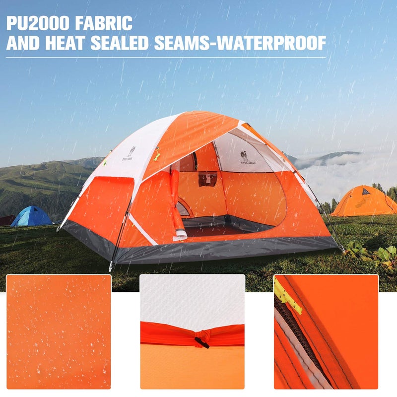 CAMEL CROWN Tents for Camping 2/3/4/5 Person Camping Dome Tent, Waterproof,Spacious, Lightweight Portable Backpacking Tent for Outdoor Camping/Hiking - Image 5