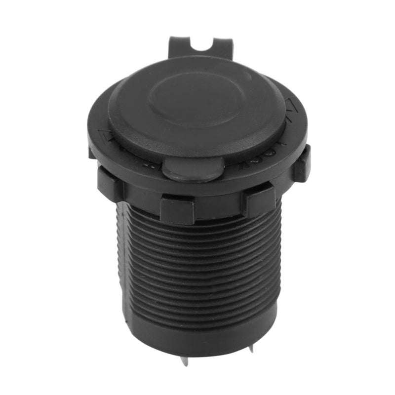 12V Cigarette Lighter Socket with Waterproof Cover - Exquisite Assembly for Vehicle Boat GPS Mobile Phone Power Supply - Image 2