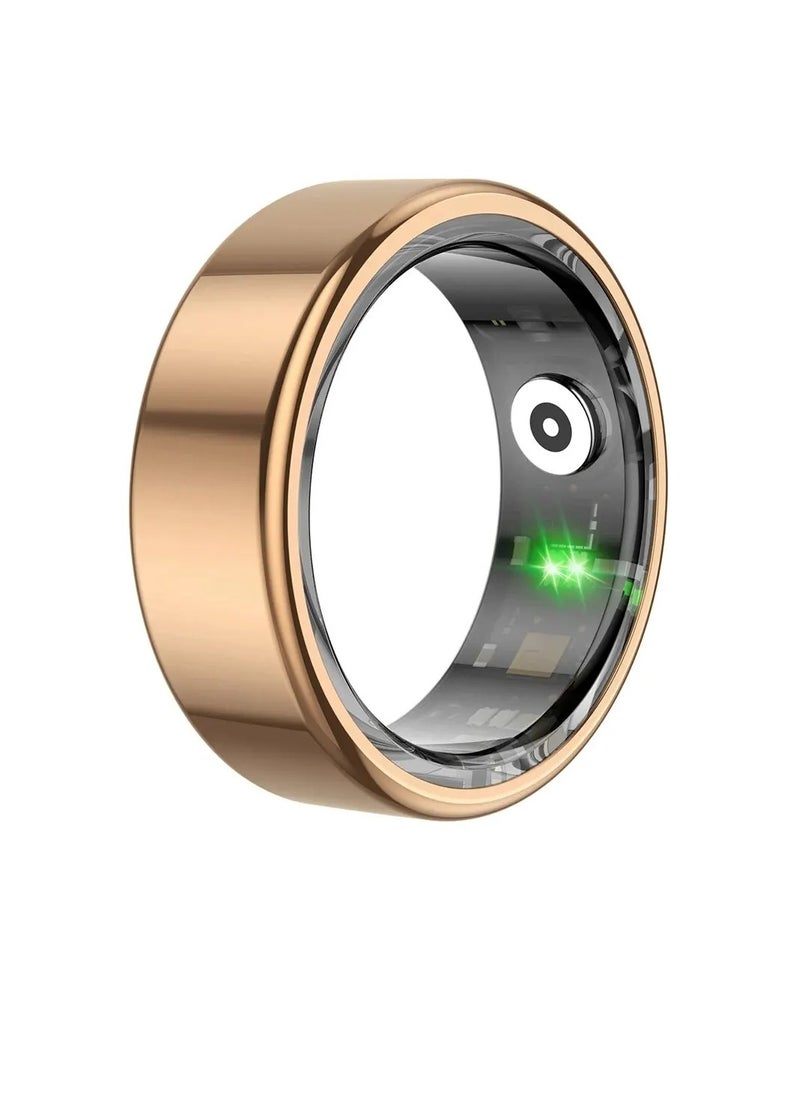 ColMi Smart Ring, Waterproof Wearable Fitness Tracker Ring, Long Battery Life Sleep Tracker Health Ring, Comfortable Bluetooth Smart Ring With Multiple Sports Modes For Men And Women, (Size 11, Gold)  - Image 1