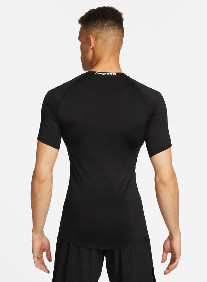 Nike Men’S Nike Pro Dri-Fit Tight Short-Sleeve Top - Image 2