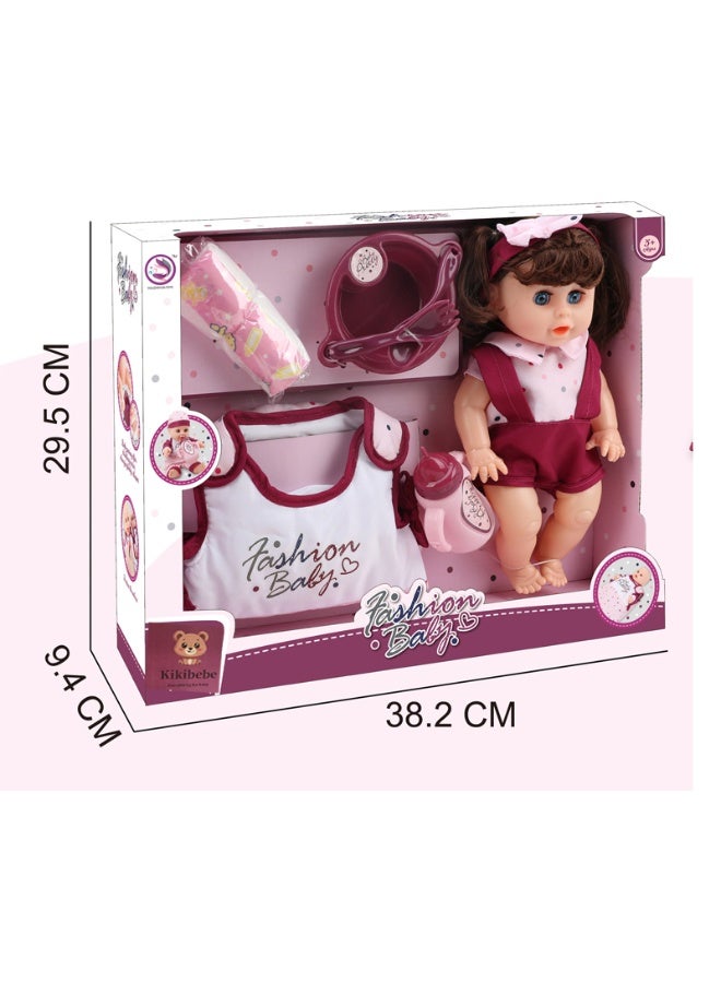 Kikibebe 12-Inch Girl Interactive Potty Training Doll – Multicolor - Image 2