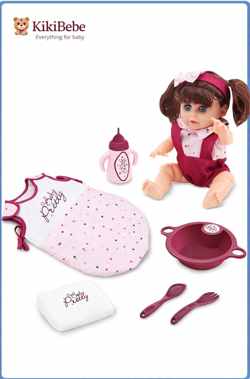 Kikibebe 12-Inch Girl Interactive Potty Training Doll – Multicolor - Image 1