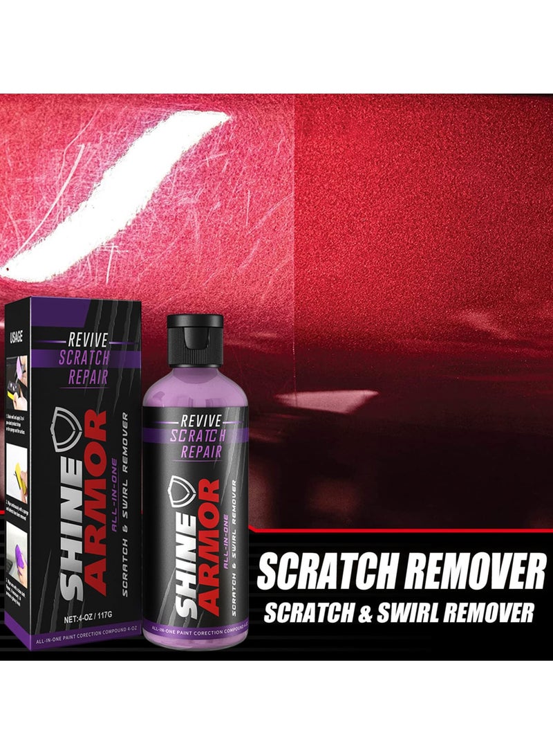 Generic Car Scratch Remover - Polishing Agent with Sponge Car Scratch Repair Liquid | Professional Scratch Repair Polishing Liquid for Dashboard and Bumpers  - Image 4