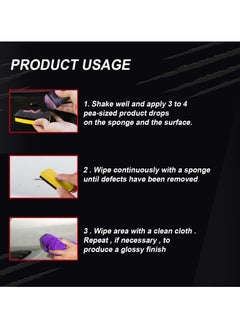Generic Car Scratch Remover - Polishing Agent with Sponge Car Scratch Repair Liquid | Professional Scratch Repair Polishing Liquid for Dashboard and Bumpers  - Image 5