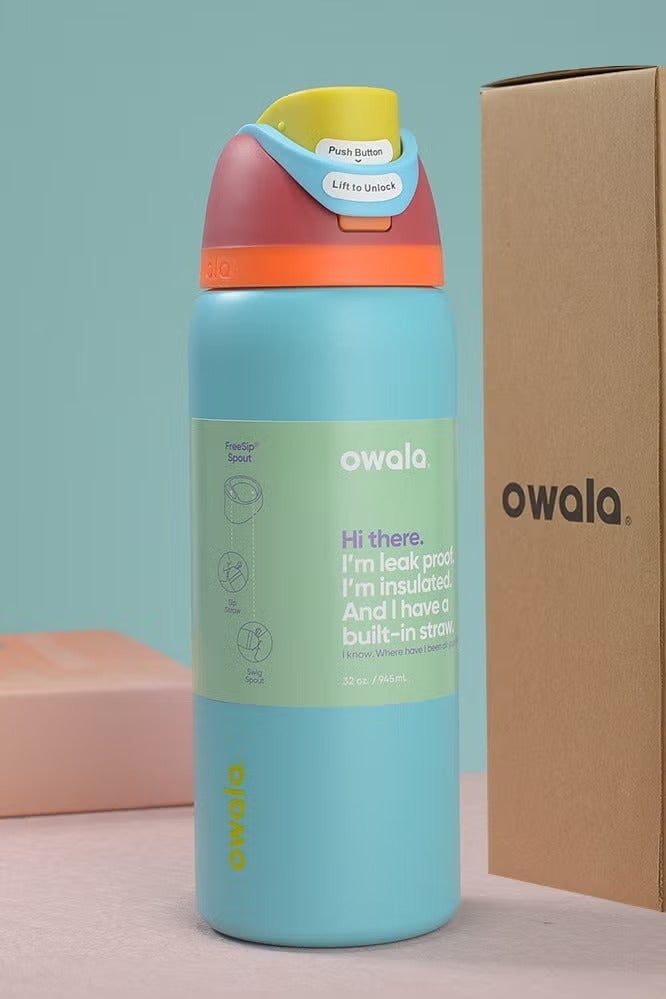 Owala Owala FreeSip Insulated Stainless Steel Water Bottle With Straw For Sports Travel And School BPA Free Sports Water Bottle 32oz 