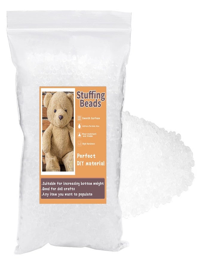 Hssugi 10.6oz Doll Stuffing Beads Craft Beads for Stuffing, Plastic Filler Poly Bead, Poly Pellets Weighted Stuffed Bead for Filling Stuffed Animals Art DIY Crafts - Image 1