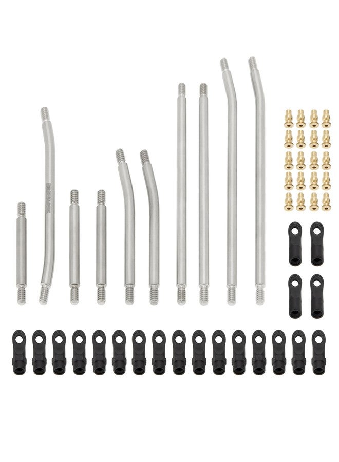 MEUS RACING مجموعة وصلات هيكل معدنية عالية الخلوص ووصلات توجيه من MEUS RACING SCX24 لسيارة Axial SCX24 Gladiator AXI00005 1/24 RC Crawler (مصنوعة من سبائك الألومنيوم) - Image 4