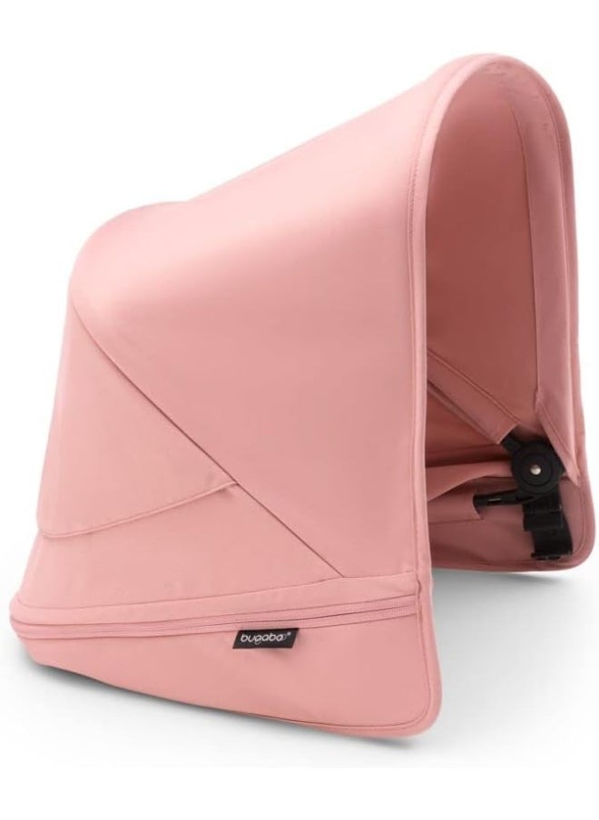 Bugaboo Donkey 5 Extendable Sun Canopy With Upf Sun Protection And Peekaboo Mesh Panel, Compatible With All Donkey Models Morning Pink  - Image 3