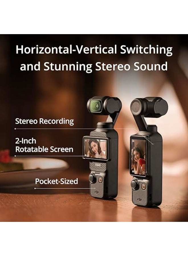 DJI Osmo Pocket 3 Creator Combo | 4K Stabilized Gimbal Camera | 1-Inch CMOS Sensor | Rotating Touchscreen | Vlogging & Content Creation Kit - Image 5