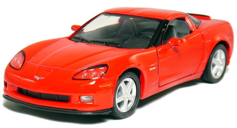 KiNSMART 2007 Corvette Z06 5inch 1:36Scale Die Cast Metal Model Toy Cars RED - Image 1
