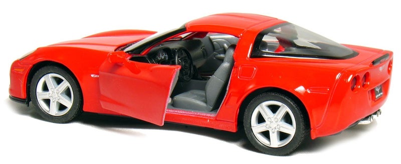 KiNSMART 2007 Corvette Z06 5inch 1:36Scale Die Cast Metal Model Toy Cars RED - Image 2