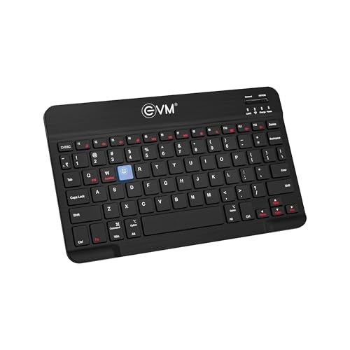 EVM Bluetooth Wireless Keyboard | Multi-Device Support | Slim Portable Type-C Rechargeable | for Windows Mac Android iPad Laptop Phone | 1 Year Warranty (WLKM) - Image 1
