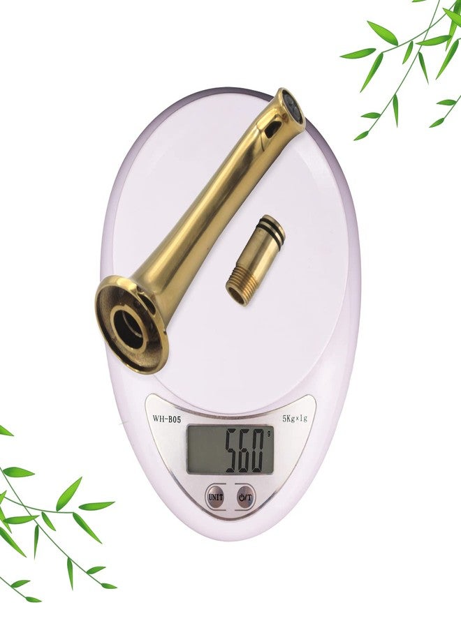 Enga Bright Gold Tub Spout, 8inch Extra Long Bathtub Faucet Wall Mount Brass Non Diverter Tub Filler - Image 5