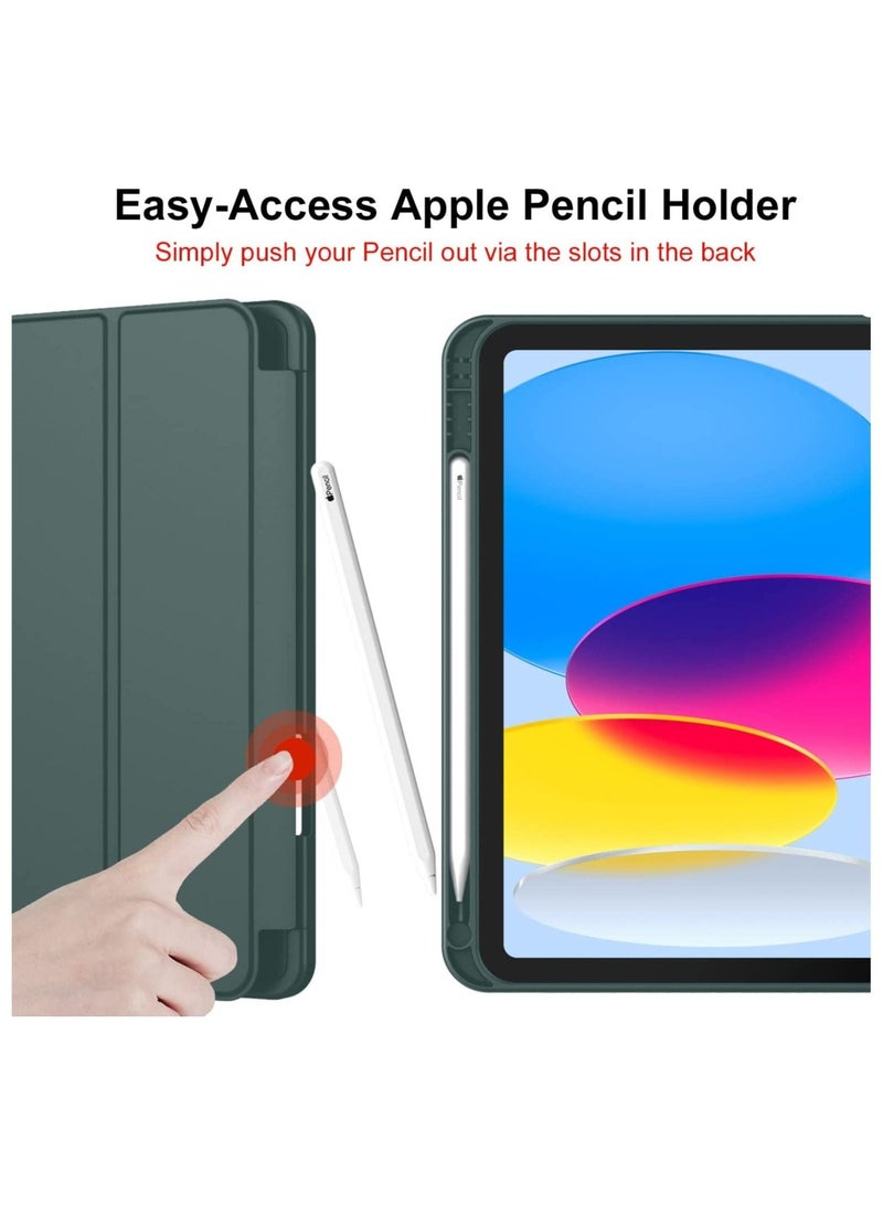 IPAD 10.9 بوصة جديدة 2022 (10th Gen) مع حامل قلم رصاص ، وقف ذكي مع الظهر الناعم ، والاستيقاظ التلقائي/النوم - Image 2