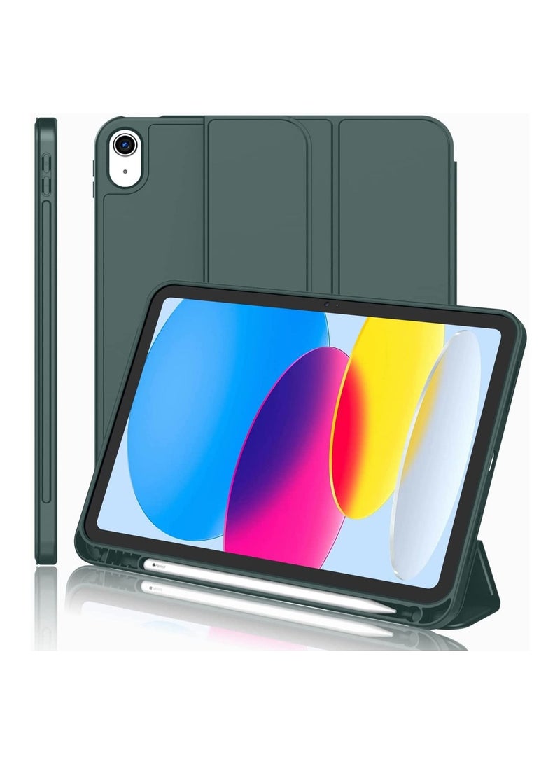 IPAD 10.9 بوصة جديدة 2022 (10th Gen) مع حامل قلم رصاص ، وقف ذكي مع الظهر الناعم ، والاستيقاظ التلقائي/النوم - Image 1