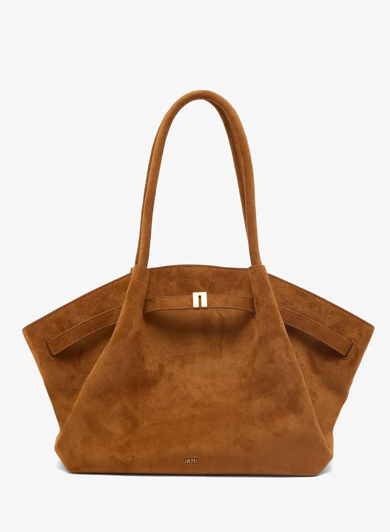 جي دبليو بي حقيبة يد هانا متوسطة من الجلد الصناعي - حصري لدى نمشي