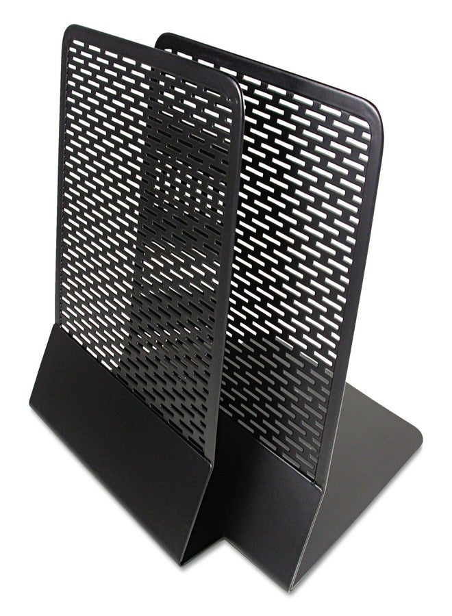 Artistic Urban Collection Punched Metal Bookends, 2 Pack, Black (ART20008) - Image 3