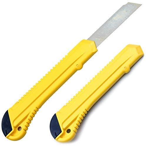 Tape King Utility Knife Set (12 Pack) | 18mm Wide Blade Box Cutter | Retractable Design, Compact And Versatile for Home, Crafts, Warehouse, Cartons, Cardboard, Office Supplies and Packaging - Image 5