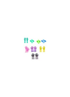 Spaceshoop Magic Silicone Dish Washing Gloves Multicolor One Size  - Image 2