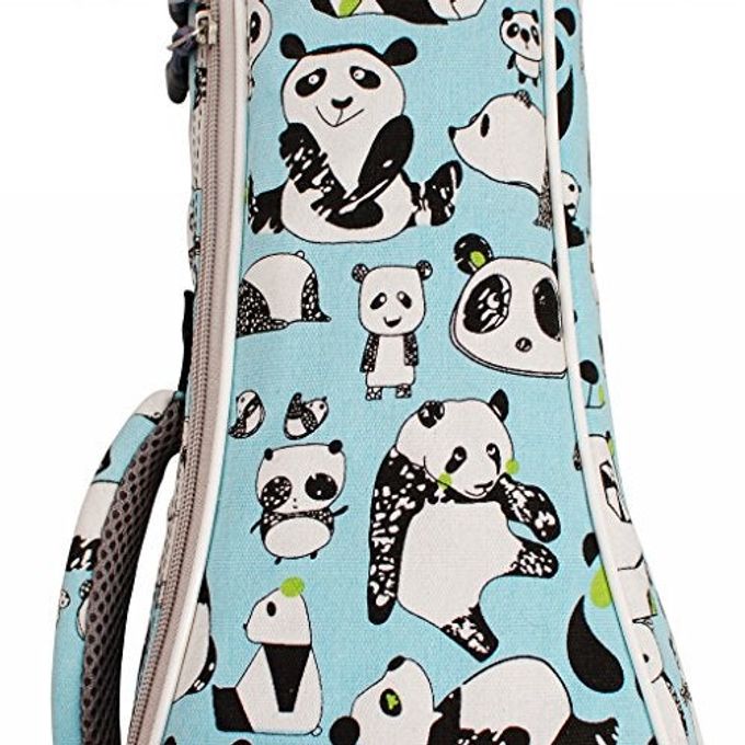 MUSIC FIRST Canvas Panda Tenor Ukulele Case Backpack Gig Bag (26/27 Inch) - Image 2