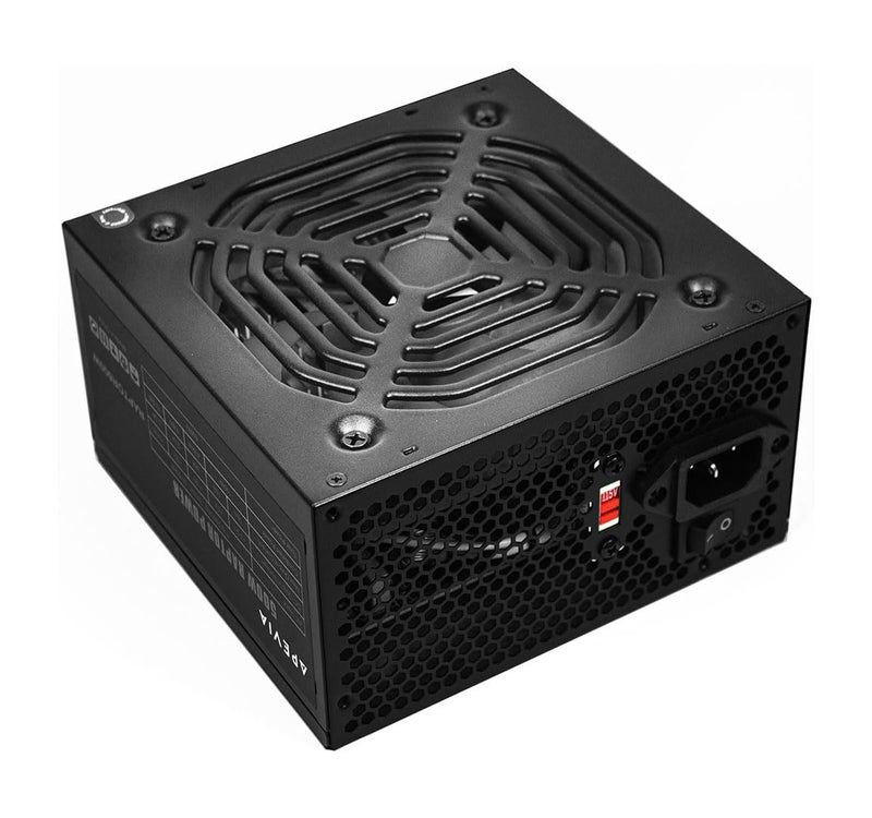 APEVIA مزود طاقة Apevia RAPTOR500W رابتور 500 واط ATX مع مروحة سوداء 120 مم - Image 1