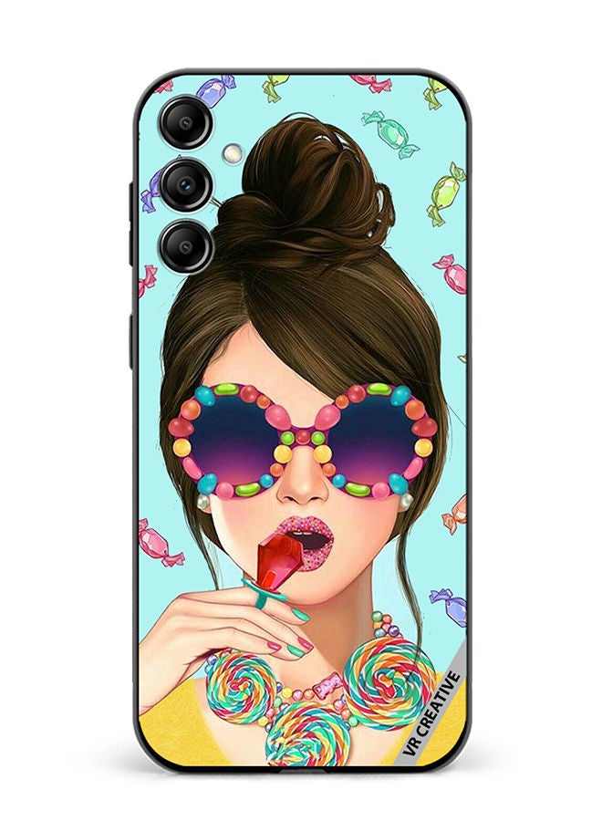 VR CREATIVE Protective Case Cover For Samsung Galaxy A14 5G/A14 Stylish Girl Design Multicolour - Image 1