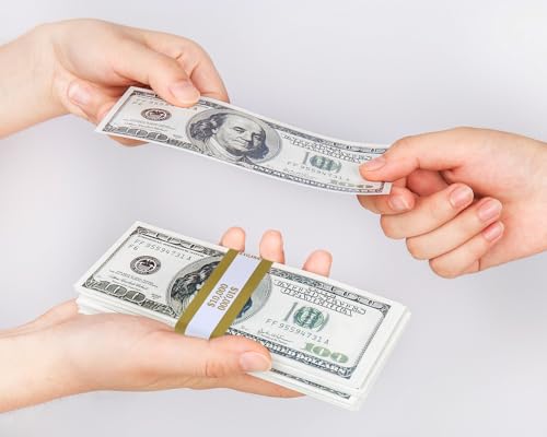 ONLYKXY 150pcs Self Sealing Cash Currency Straps Money Paper Bands Bill Wrappers Tape for Bank Supermarket Currency Organize Cash Dollar Wraps Organizer ($10000) - Image 4