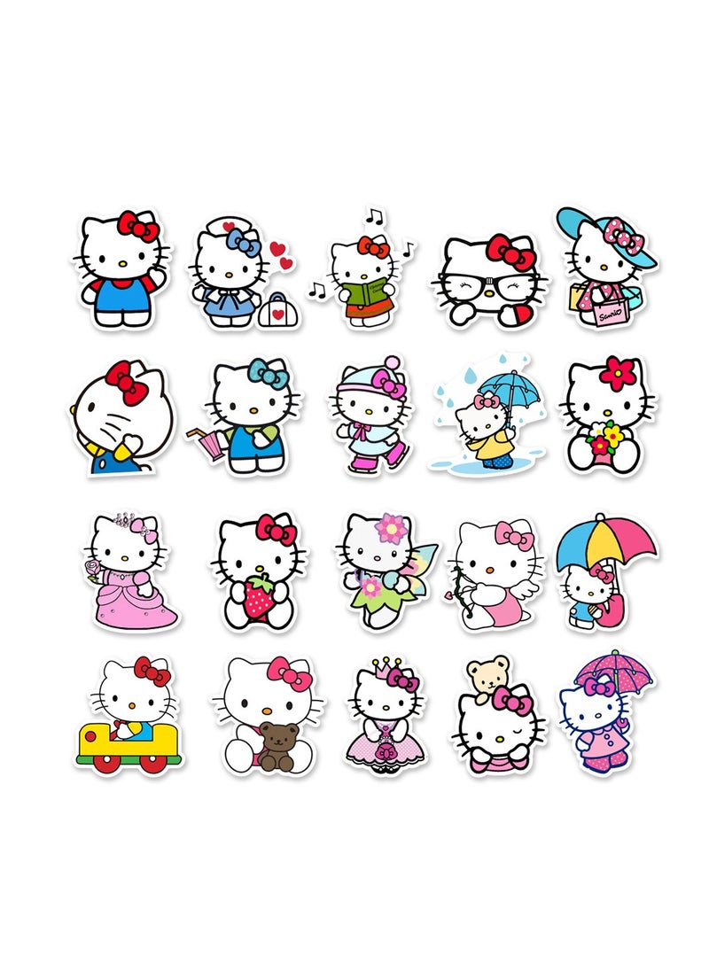 50-Piece Hello Kitty Stickers Cute Cat Stickers Waterproof Graffiti Vinyl Stickers for Laptop  - Image 3