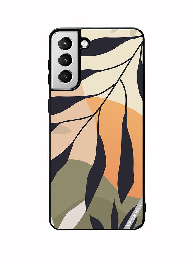 VR CREATIVE Protective Case Cover For Samsung Galaxy S22 5G Leaf Tropical Design Multicolour - Image 1