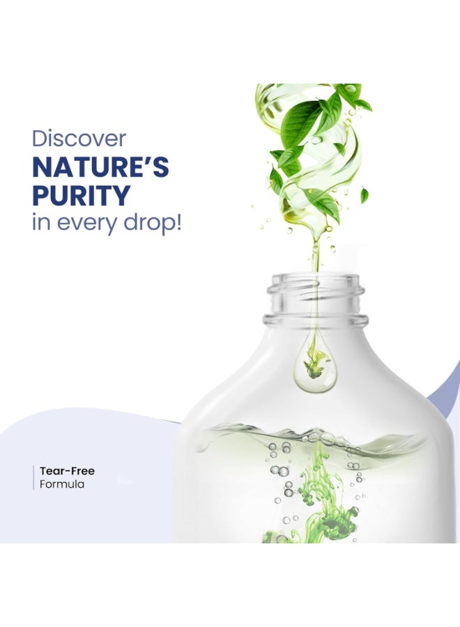 موذر سبارش شامبو بيبي Mother Sparsh للعناية الطبيعية - 200 مل | شامبو خالٍ من الدموع للأطفال مع زيت جوز الهند العضوي، الكاليندولا والأفوكادو | مناسب لبشرة حديثي الولادة الحساسة - Image 4