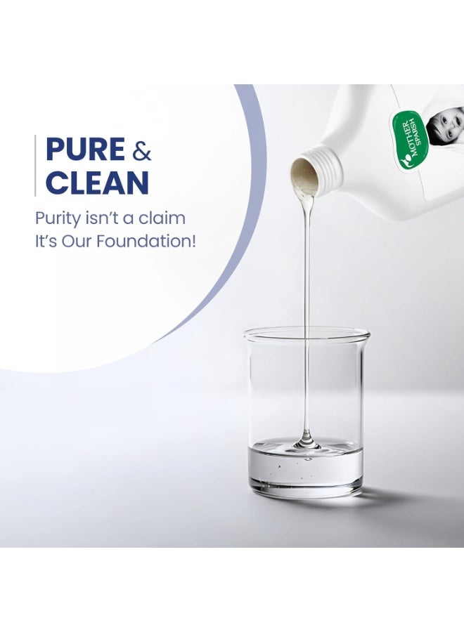 موذر سبارش شامبو بيبي Mother Sparsh للعناية الطبيعية - 200 مل | شامبو خالٍ من الدموع للأطفال مع زيت جوز الهند العضوي، الكاليندولا والأفوكادو | مناسب لبشرة حديثي الولادة الحساسة - Image 2