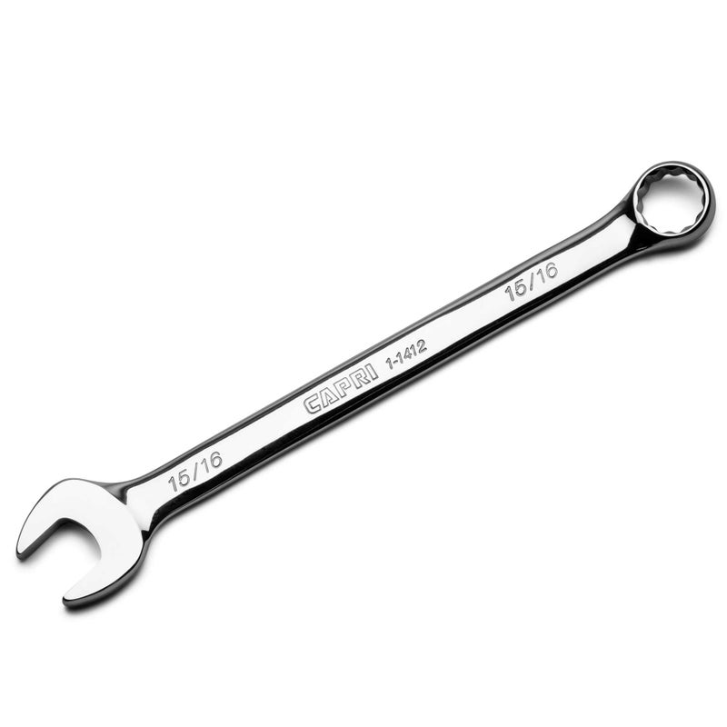 Capri Tools 1516inch Combination Wrench 12 Point SAE Chrome 11412