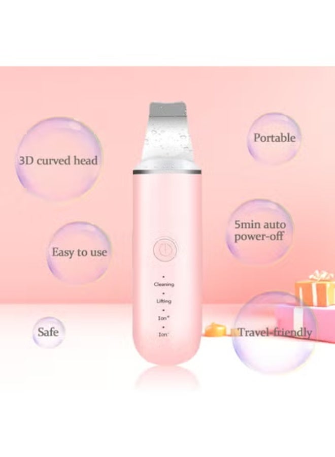 Face Skin Scrubber & Skin Spatula - 4-in-1 Blackhead Remover & Deep Pore Cleaner Tool with 4 Modes - Professional Facial Scrubber for Daily Cleansing - Image 3