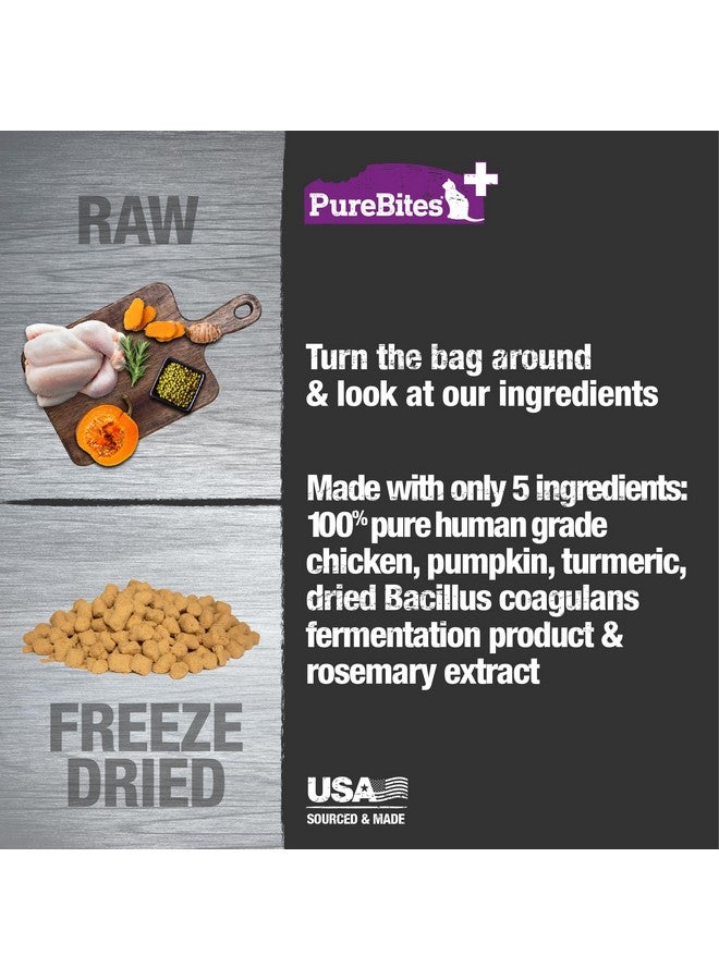 PureBites+ Freeze Dried Cat Treats 31g | Gut & Digestion | 5 Ingredients | Made in USA - Image 3
